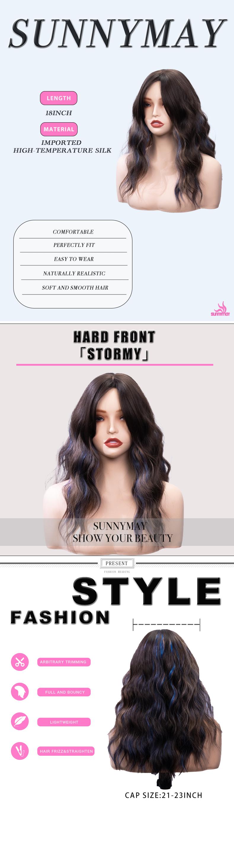 Stormy 18 Inches Mid-Length Water Wave Layered Synthetic Wig for Women Twilight Swirl 3.5X4.5 Hard Silky Top Natural Scalp Wig Glueless Wig Deep Wave Headband Wig curly bang Stormy 18 Inches Mid-Length Water Wave Layered Synthetic Wig for Women Twilight Swirl 3.5X4.5 Hard Silky Top Natural Scalp Wig Glueless Wig Deep Wave Headband Wig curly bang