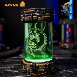 Handmade Xen0.morph Resin Sculpture – Unique Alien-Inspired Epoxy Art, Sci-Fi Collectible Model, Desk Display, Gift for Fans & Horror Enthusiasts