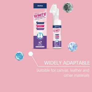 Sneaker Cleaner, Sports Shoe Stain Remover, No Rinse Portable Cleaner, Removes Yellowing and Dirt, Easy to Use, Compact Design