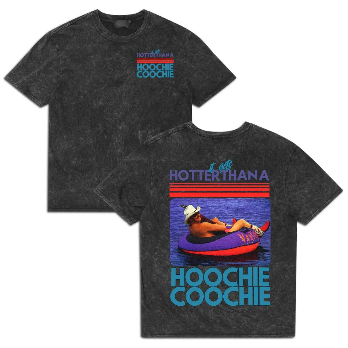 Wash Tee 100% Cotton Hotter Than A Hoochie Coochie Shirt, Chattahoochee Alan Jacks0n Song T Shirt, Meme Summer Vacation 90s Country Music Top, Unisex Premium Washed Shirt, Casual Clothing