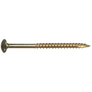 Hillman 60-Pack 6 x 0.31 in. Power Pro Bronze Ceramics Construction Lags - Salt Spray Resistant Fasteners for Sailing, Water Sports