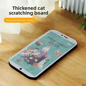 Cat scratching board creative mobile phone white corrugated wear-resistant and scratch-resistant cat claw board