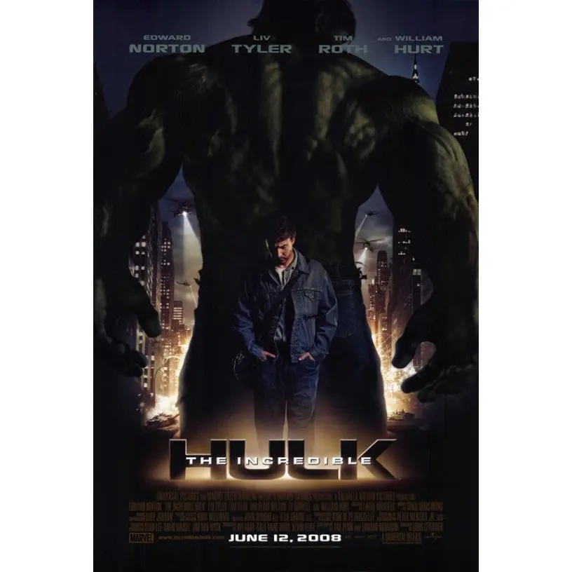 The Incredible Hulk Movie Poster (11 x 17)