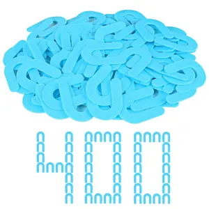 Horseshoe Shims Tile Spacers 1/16 Inch (1.5mm) 400Pcs U-Shims for Tile Leveling System Wall Tile Stone Installation - Blue