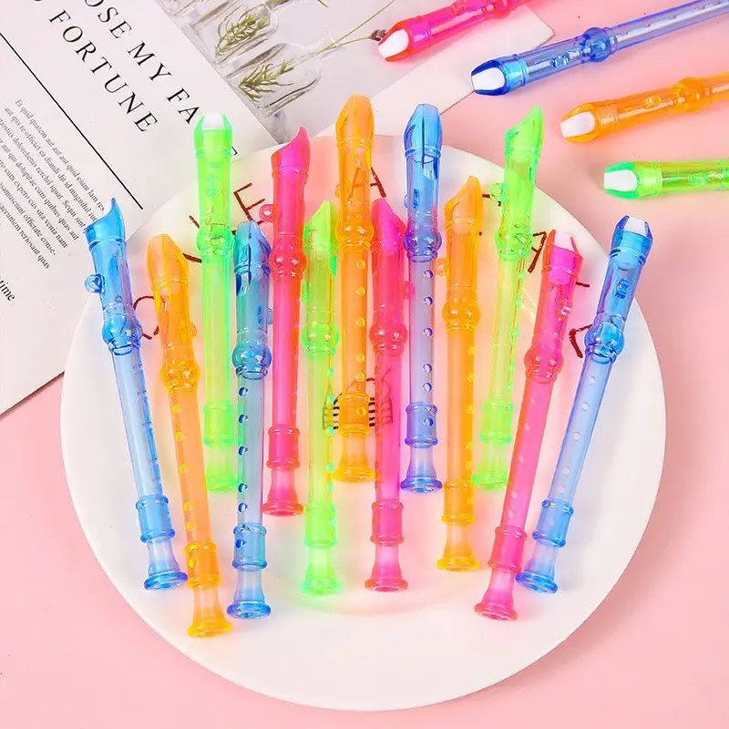 Creative Candy Color Transparent Small Flute Blowing Instrument Children's Mini Small Recorder Small Gift