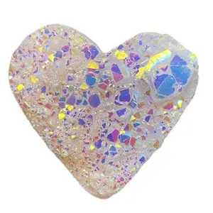 Bejeweled By Diana Angel Aura Shiny Heart Crystals Cluster Meditation Decor Home Ornament Car Pendant Bag Pendant Health Wealth Bedroom Gift Decoration Friends