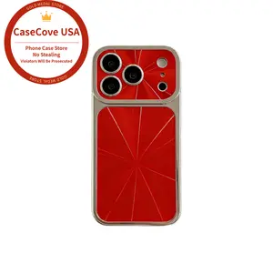 Suitable for IP17Promax electroplated aurora phone case with large window, IP16Pro laser CD pattern, IP15/14/13 full lens protection