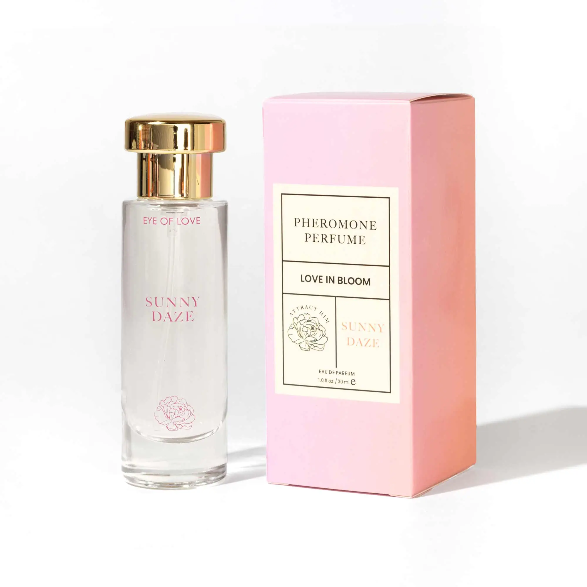 Women's Pheromone Perfume EDP, Sunny Daze Bright Fruity Floral Scent with Rose & Jasmine Notes to Enhance Charm, Long-Lasting Daily Wear Perfume, Edp Liquid, Bergamot Rose, Citrus Floral, Enhances Charm
