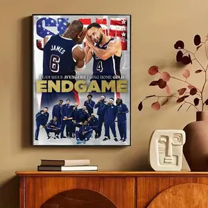 Team USA Men's Basketball Magazine Cover Poster Decor Gift