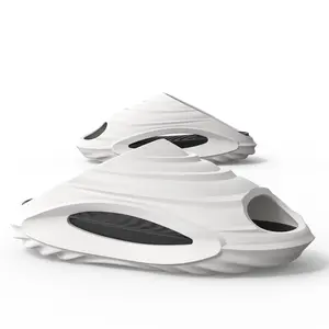 Yassia Unisex EVA Outside Walking Slippers thick sole Anti-Odor Anti-Slip Slippers for Relaxing After Exercise Casual Slide White-Pink Breathable Cushioned Wear-Resistant Footwear