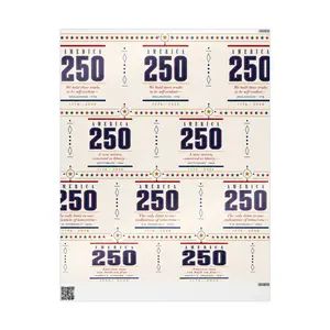 USA 250th Birthday Wrapping Paper, 1776–2026 Independence Day Gift Wrap, Patriotic American Celebration Present Paper