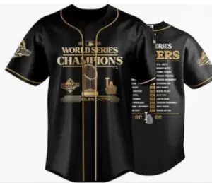 2025 Retro Baseball Jersey for Men Classic Sports Team Style Shirt Unisex Game Day Top with World Series Champions