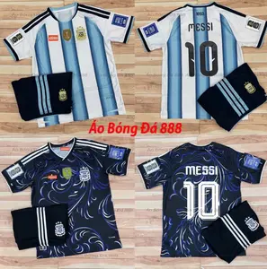 Argentina Inspired Soccer Jersey Set WC 2026, Premium Polyester Football Kit, Breathable Athletic Shirt & Shorts, Pro Match Style Uniform