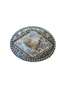 Unisex Rooster Chicken Western Belt Buckle