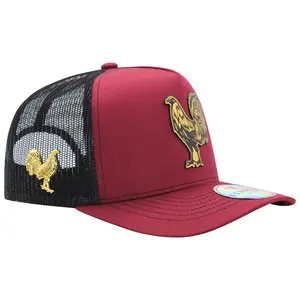 FERRETI HATS El Gallo Mesh Baseball Cap FT62M Cotton Fabric with Metal Pin