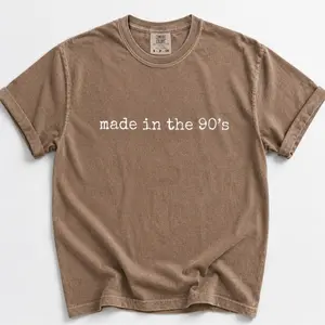[Sale Up To 50%] Comfort Colors Made in the 90s T-Shirt,Funny 90s Kid Graphic Tee, Vintage Throwback TShirt, Nostalgic Gift for Her - Rock Rolla