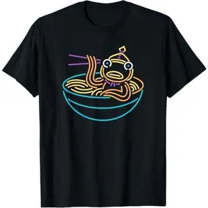 Fortnite Fishstick Neon Ramen Bowl Center Icon T-Shirt