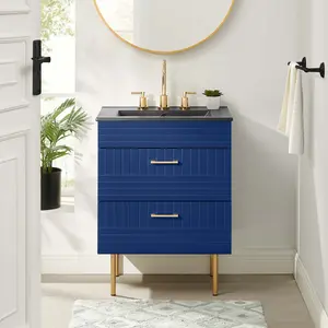 Modway Daybreak 24" Bathroom Vanity in Blue Black