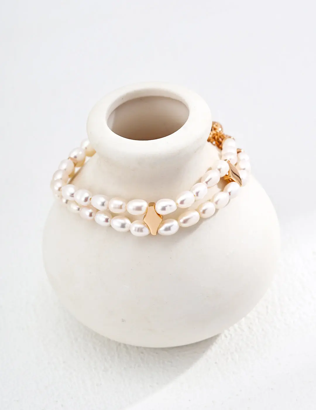 Double-Strand Pearl Bracelet