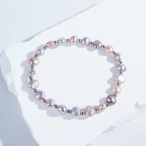 HC115-18-T 7-8mm Candy Pearl bracelet water pearls for birthday/anniversary/holiday /retirement/ graduation presents