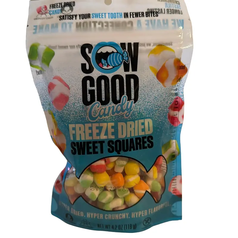 Sour Spheres, Peach Rings, and Dry Freeze Skittles - Assorted Candies - Candy, Snack