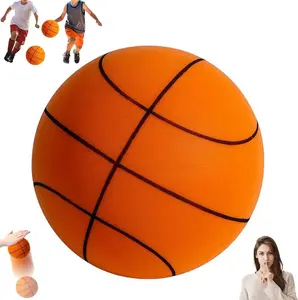 Silent Foam 7-Inch Basketball for Indoor & Outdoor Dribbling Training - Quiet Bouncing Ball for Kids & Youth