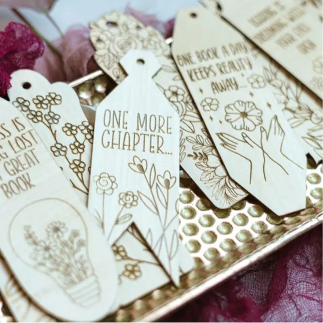 Laser Engraved Bookmark