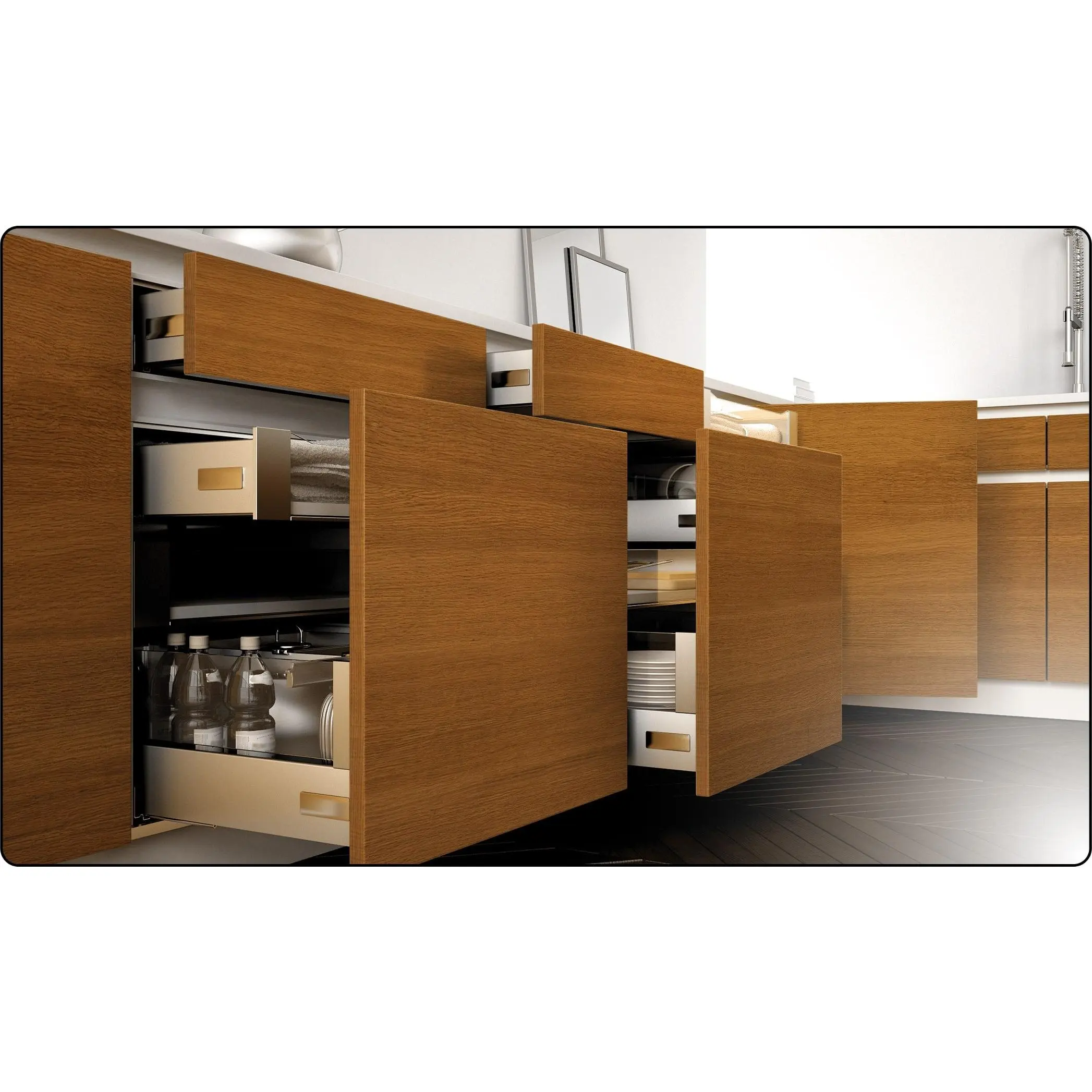 NATURAL WOOD VENEERED MDF PANEL - TEAK