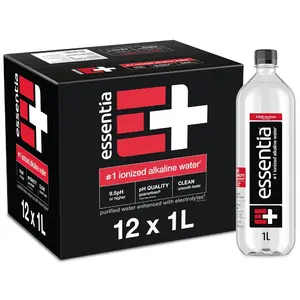 Essentia Ionized Alkaline Water, 9.5 Ph Until Opened, 99.9% Pure, Bottled Water, 12Pk