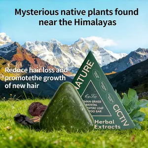 Usman Grass Oriental Arborvitae Leaf Shampoo Bar, Strengthens Roots, Reduces Hair Fall, for Thinning Hair, Anti-Hair Loss, Hair Growth, Oil Control, Dandruff Relief, Repair, Nourish