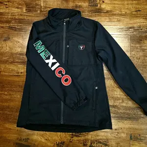 Mexican Flag Cowboy Jacket for Women Long Sleeve Casual Chamarra para Mujer Bandera de Mexico Bordada Fitted Streetwear Outfits
