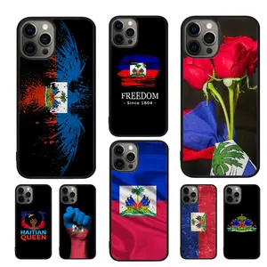 Haiti Haitian Flag  Phone Case For iPhone 17 16 15 14 13 12 11 Air Pro Max Plus coque Cover Shell