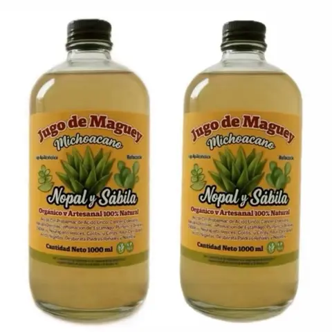 2-Pack Extra Large 1000 ml Pure Organic Sugar-Free Lactose-Free Liquid Aloe Juice - Pure Aloe Juice, Easy Sip Wellness Drink, Antioxidant Vitamin Supplement