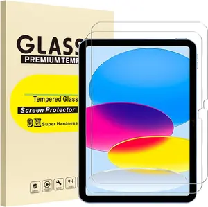 2-Pack Tempered Glass Screen Protector for iPad 10th Generation 10.9" (2022) & iPad Air 5th Generation 10.9" (2022) – Bubble-Free Installation, Scratch-Resistant, High Transparency