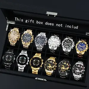 Men's Fashion Quartz Watch Set, Multi-Style Combination, Daily Wear, Party, Business Travel, High-Quality, Precision Timekeeping, Holiday Gift, Casual Wristwatch Set