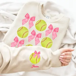 Softball Coquette Bow Sweatshirt, Soft Girl Era Sweatshirt, Baseball T-shirt, Coquette Softball T-shirt, Social Club Shirts, Pink Bow Shirts, Softball Shirt, Softball mom Hoodies