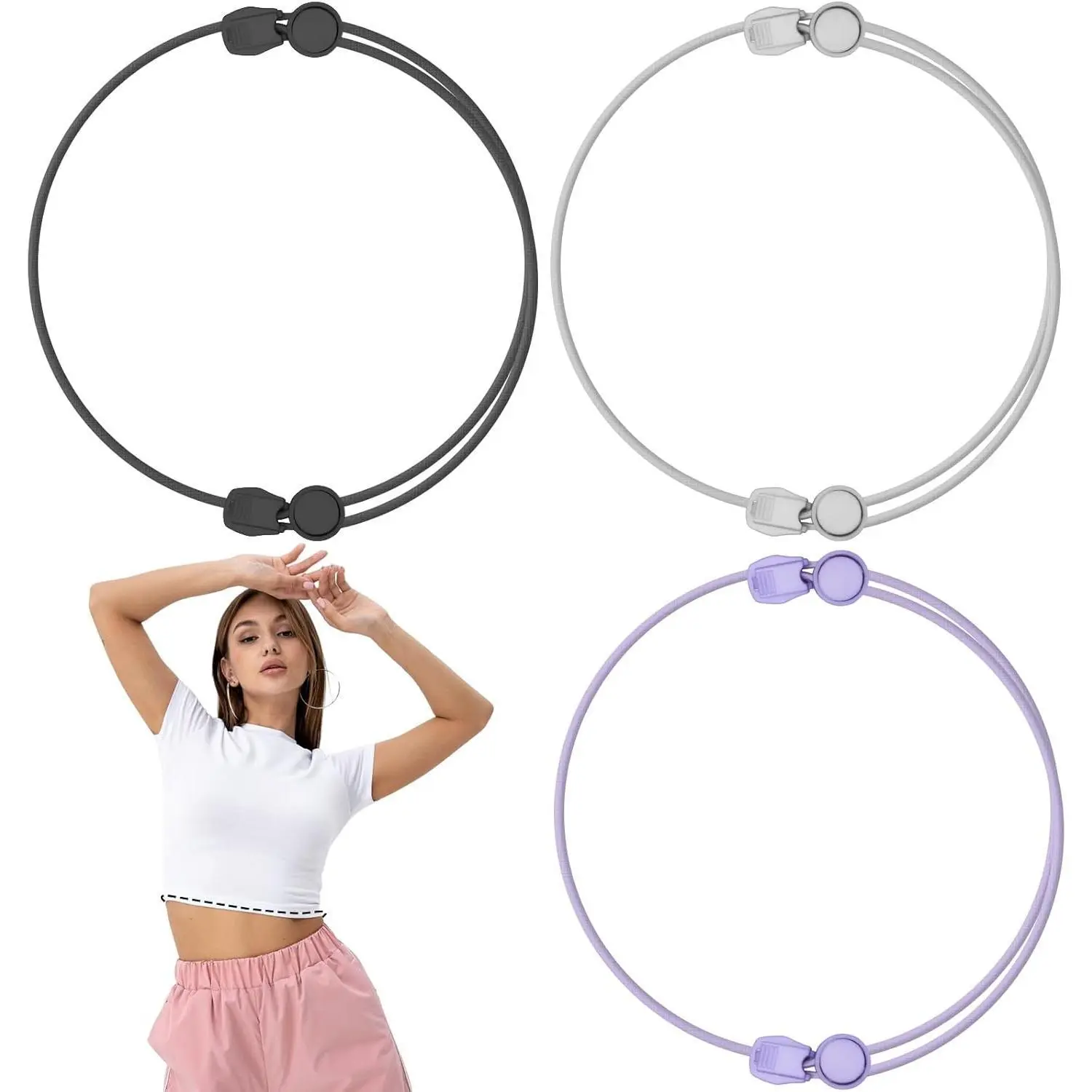 3 Pcs Adjustable Tuck Band, Shirt Bands for Tucking, Sweater Band Tuck Elastic Belt, Tuck Band for Cropping Shirts and Sweater, Shirt Cropping Band for Men Women Gift