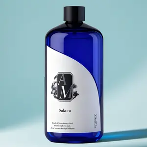 Sakura Scented 500ML Water-Based Aromatherapy Essential Oil, Reed Diffuser Refill Liquid, Home Indoor Air Freshener, Bathroom Fragrance