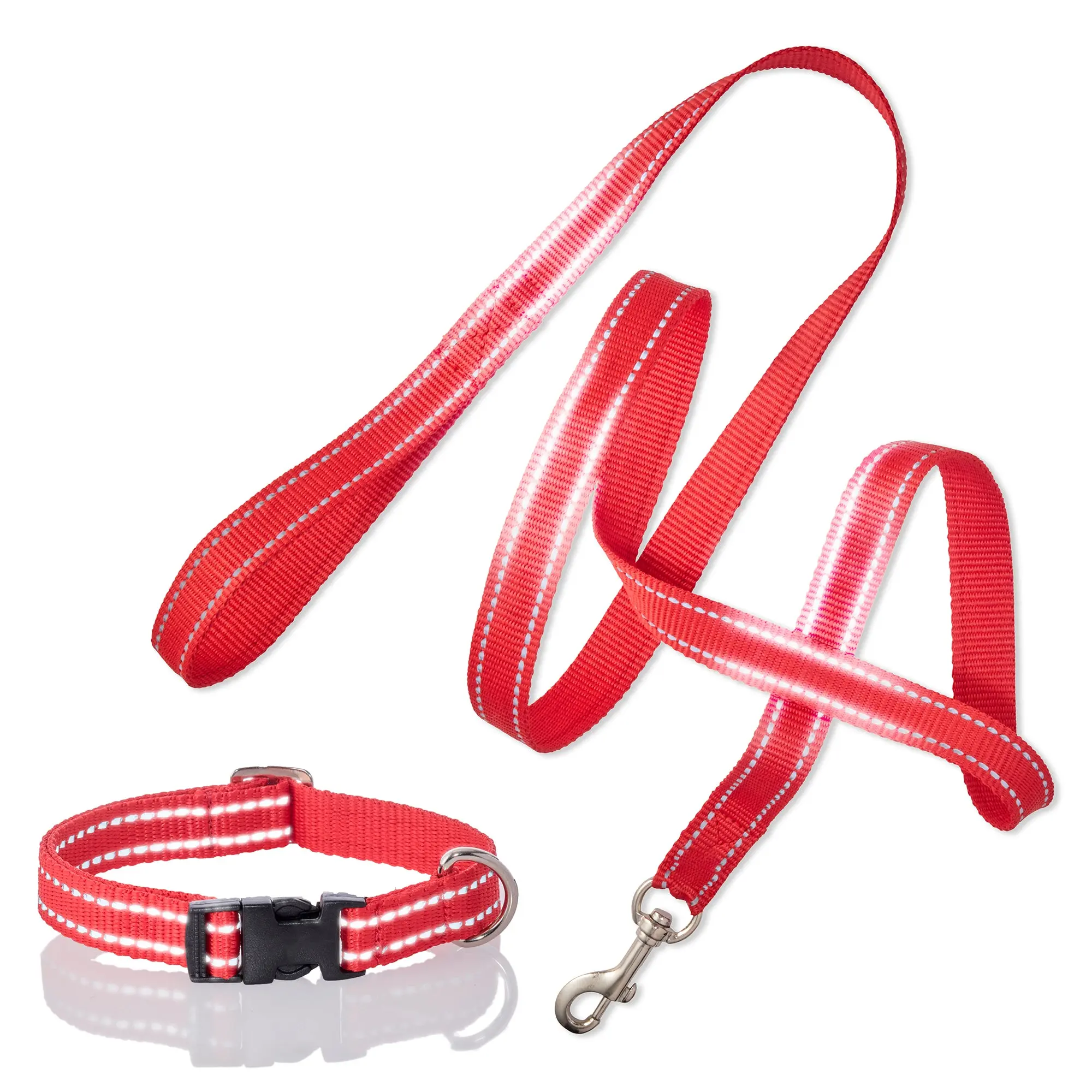 MAX - THE HARDY REFLECTIVE LEASH & COLLAR, 2-PACK
