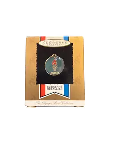 Hallmark Cloisonne' Medallion 1996 Mini Keepsake Ornament