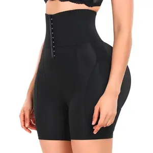 Women Hip Padded Butt Lifter Shapewear Tummy Control Shorts Hook Closure Removable 4 Pads for Bigger Butt（gift）Gift