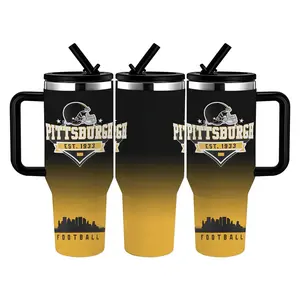 1pc 40 oz stainless cup with handle, Drinking glass, Wide mouth for easy cleaning and refilling, Supernatural, A thoughtful gift for coffee lovers, Tumbler accessories