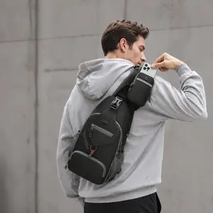 FEITAI Outdoor Travel Chest Bag Multifunctional Crossbody Large Capacity Waterproof Sports Shoulder Bag Portable for Travel Multi Colored