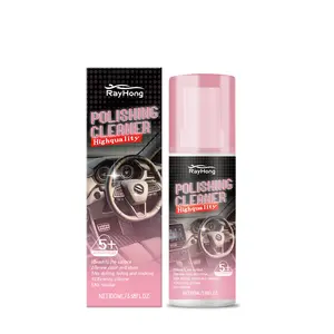 Car Interior Protectant Spray Bottle Auto Detailer Waterless Car Wash Agent Spray Wax Glossy Surface Durable Protection Plastic Rubber Leather Cleaner