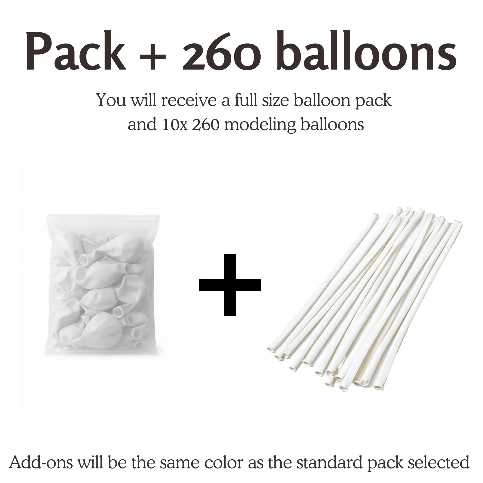 Pack + 260 Balloons
