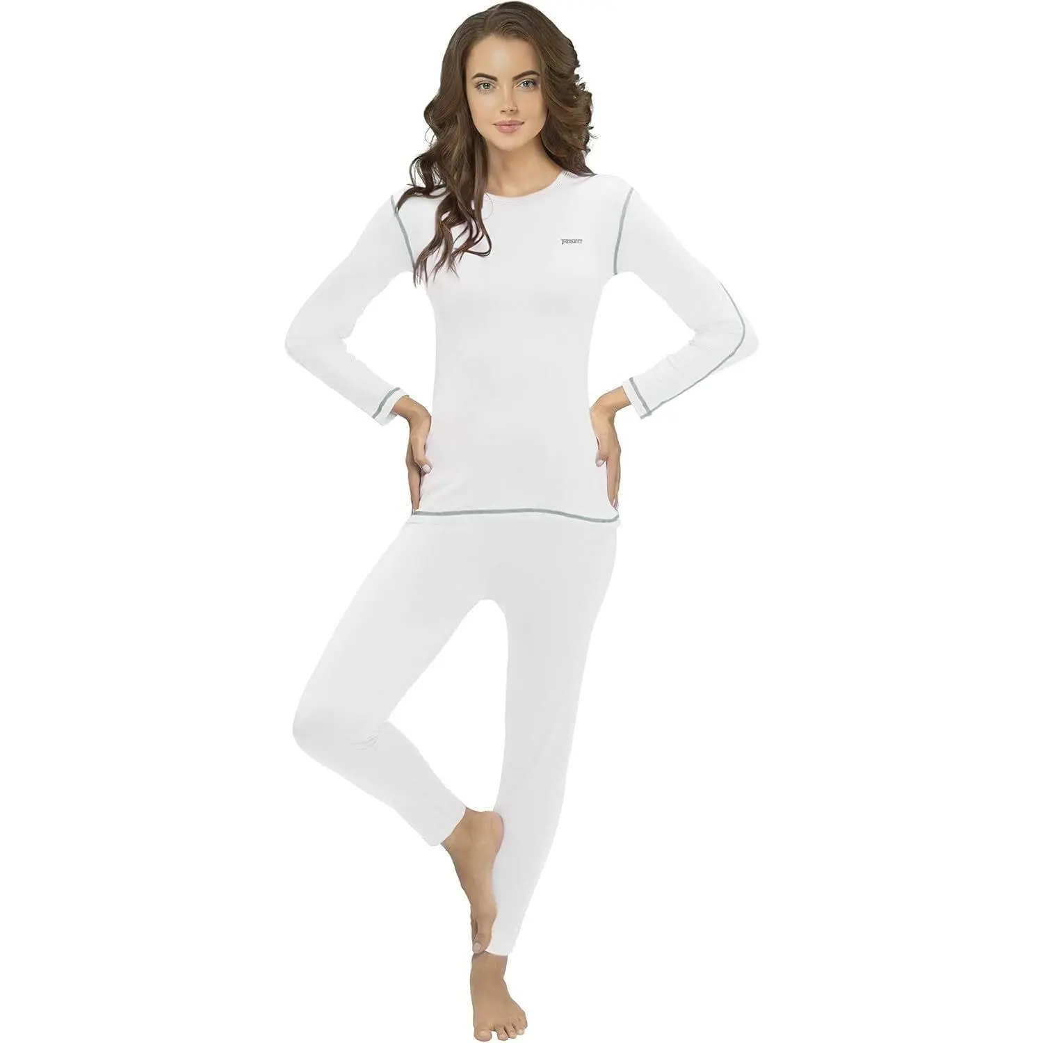 Thermal Underwear for Women (Thermal Long Johns) Sleeve Shirt & Pants Set, Base Layer w/Leggings Bottoms Ski/Extreme Cold