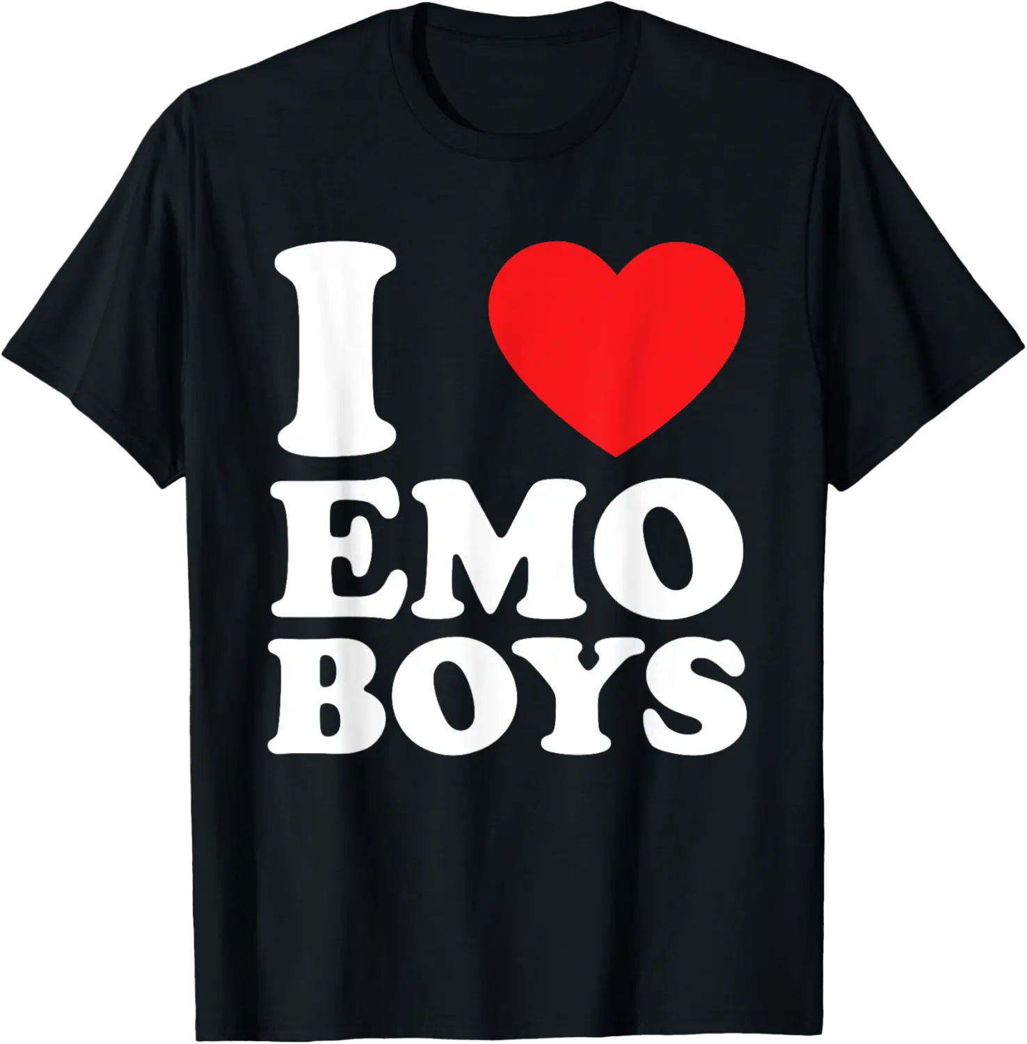 I Love Emo Boys I Heart Emo Boys E-Boy E-Girl T-Shirt - Briannama Shop 93B0D1RVNBNZ