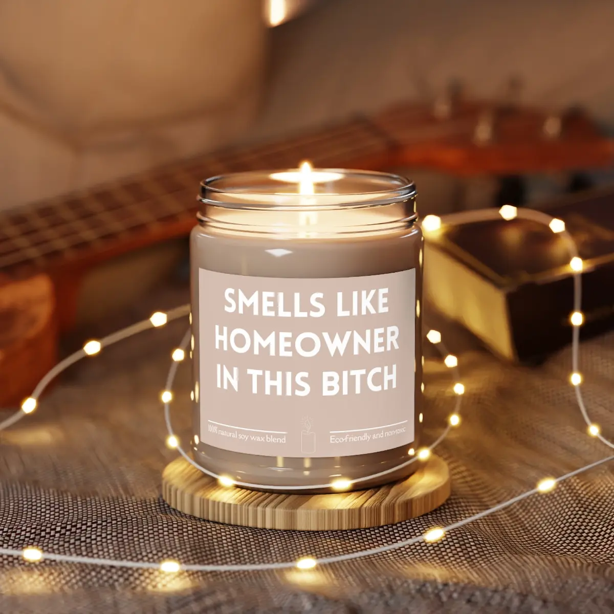 Smells Like Homeowner, Housewarming Gift, Closing Gift, Best Friend, Family Funny Scented  Home Candle 9oz