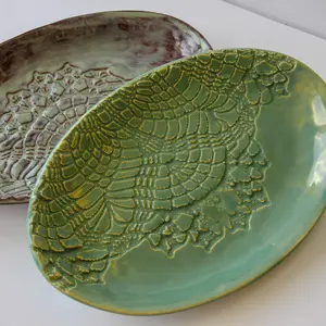 Prodigal Pottery Handmade Oval Platter Collection Ceramic Plate