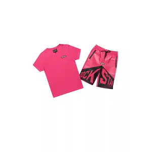 Boys Zayn Pink Graphic Short Set